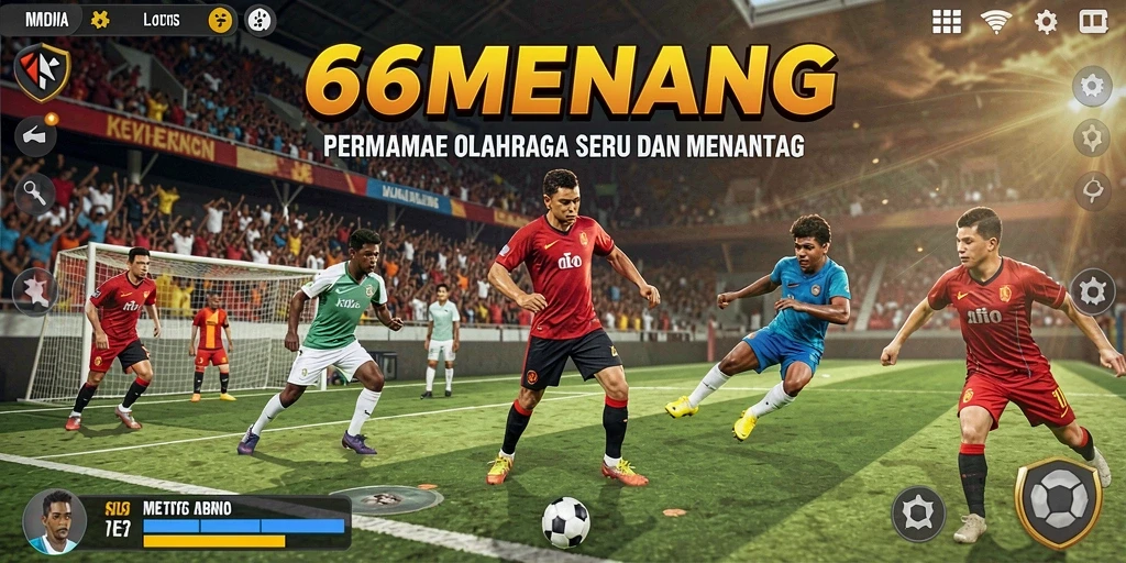 Tampilan menarik dari gameplay seru olahraga di 66MENANG.