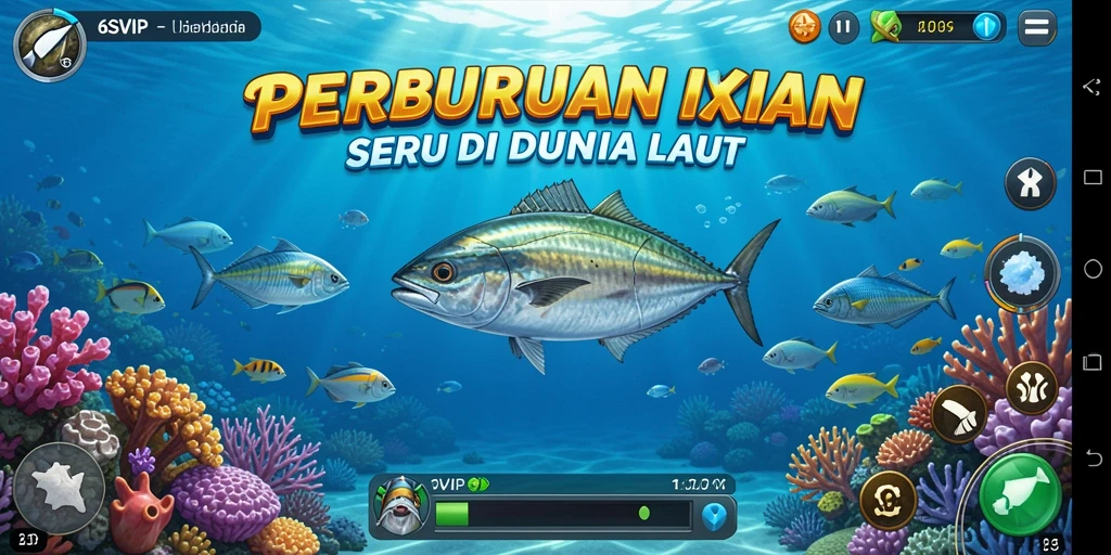 Tampilan menarik dari gameplay Tembak Ikan 6SVIP.