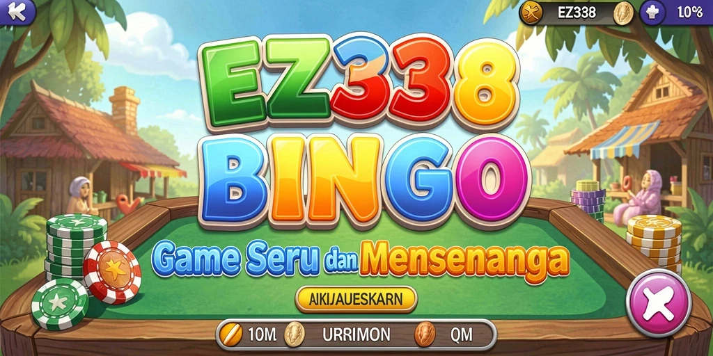 Tampilan gameplay seru Bingo di EZ338 dengan berbagai pilihan kartu.