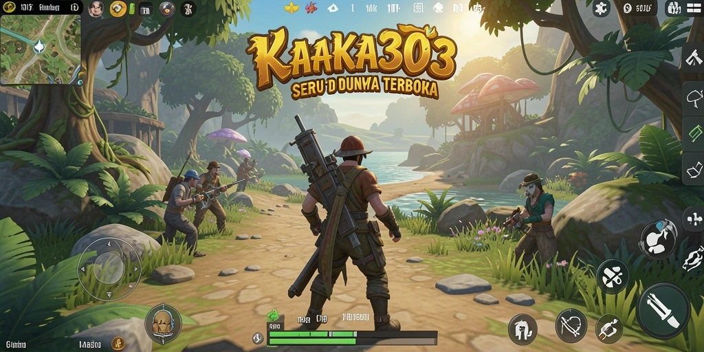 Tangkapan layar gameplay KAKA303 menampilkan petualangan seru di dunia terbuka.