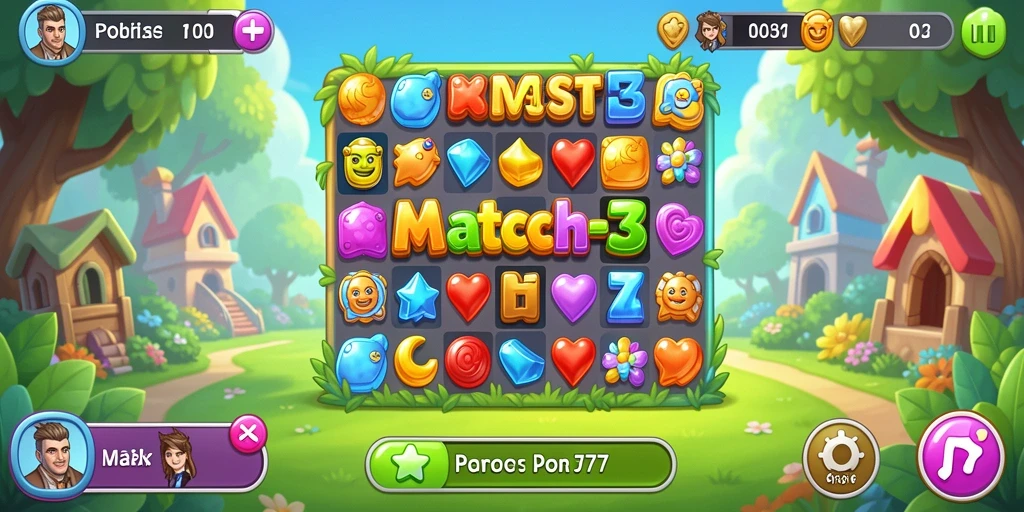 Tampilan gameplay POROS77 yang penuh warna dan menarik.