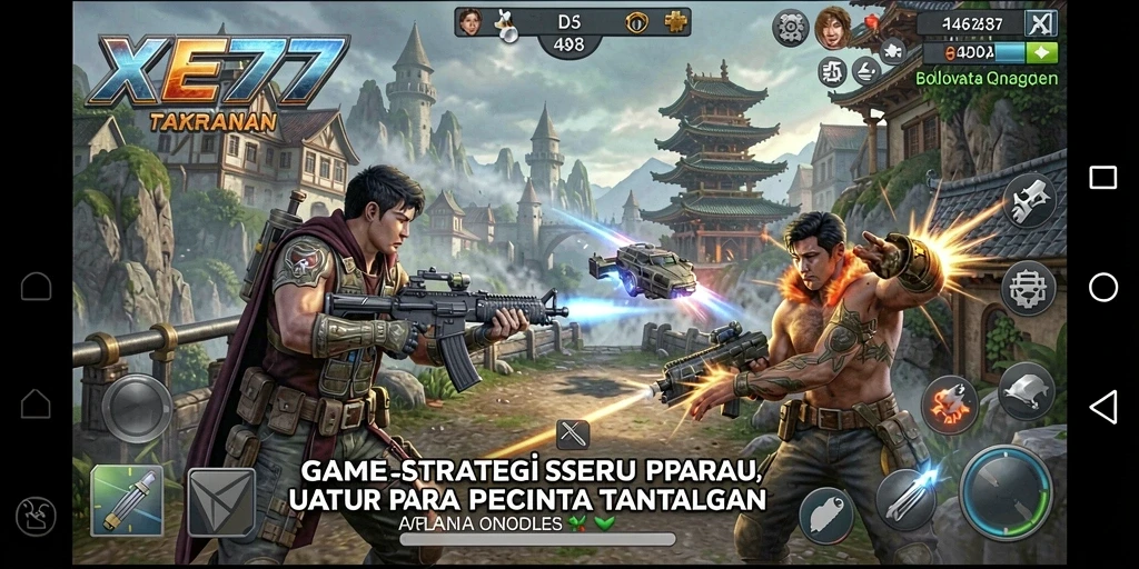 Tampilan gameplay XE77 dengan strategi yang mendalam dan menantang.